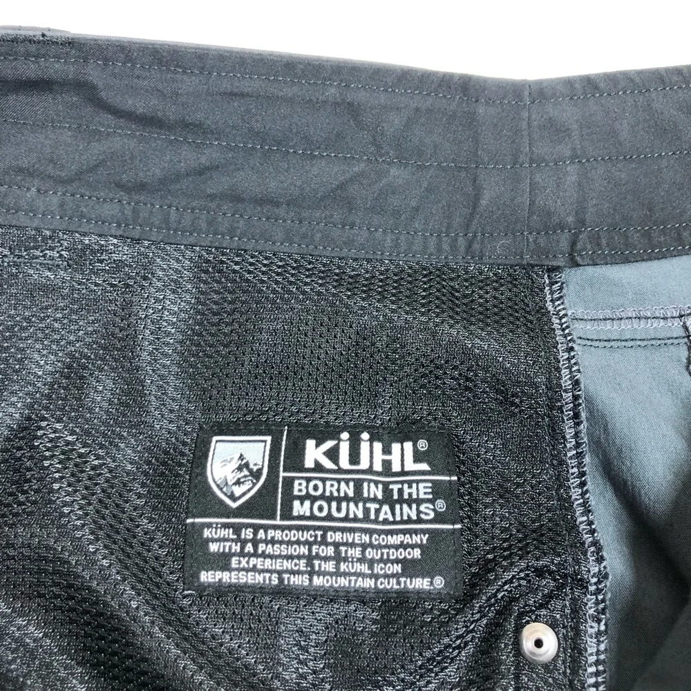 Kuhl Vintage Patina Dye the‎ RAMBLR Charcoal Lightweight Classic Look Shorts 42